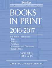 Books in Print - 7 Volume Set, 2016/17