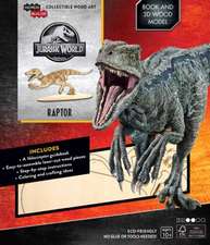 IncrediBuilds: Jurassic World: Raptor Book and 3D Wood Model