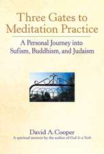 Three Gates to Meditation Practices: A Personal Journey Into Sufism, Buddhism and Judaism