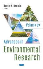 Advances in Environmental Research: Volume 89