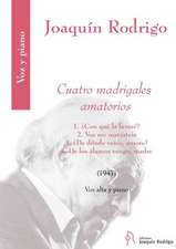 Cuatro Madrigales Amatorios for High Voice and Piano