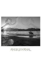 Angelic Angels Equestrian Beach themed Blank page Journal