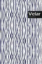 Velar Lifestyle, Animal Print, Write-in Notebook, Dotted Lines, Wide Ruled, Medium Size 6 x 9 Inch, 144 Sheets (Blue)