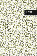 Zen Lifestyle, Animal Print, Write-in Notebook, Dotted Lines, Wide Ruled, Medium Size 6 x 9 Inch (Beige)