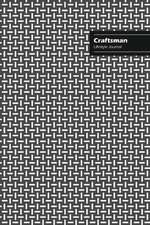 Craftsman Lifestyle Journal, Creative Write-in Notebook, Dotted Lines, Wide Ruled, Medium Size (A5), 6 x 9 (Gray)