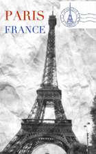 Eiffel Tower Paris black and white creative blank journal