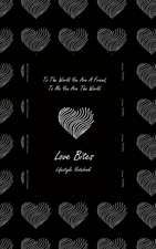 Love Bites Lifestyle Write-in Notebook, Dotted Lines, 288 Pages, Wide Ruled, Size 6" x 9" (A5) Hardcover (Black)