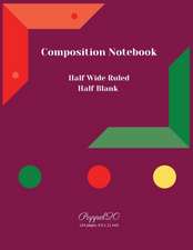 College Notebook Half Wide Ruled | Half Blank|124 pages |8.5x11 Inches