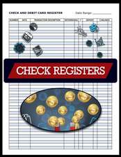 Check and Debit Card Register, Check Registers