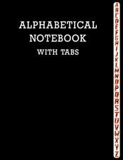 Alphabetical Notebook with Tabs