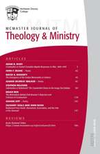 McMaster Journal of Theology and Ministry