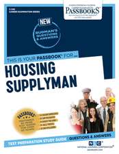 Housing Supplyman (C-345): Passbooks Study Guide Volume 345