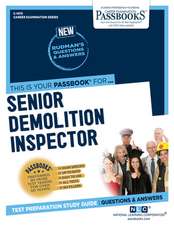 National Learning Corporation: Senior Demolition Inspector (