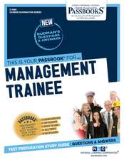 Management Trainee (C-1690): Passbooks Study Guide Volume 1690