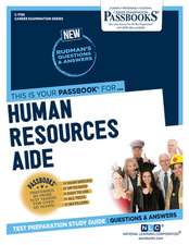 Human Resources Aide (C-1785): Passbooks Study Guide Volume 1785