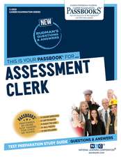 Assessment Clerk (C-2920): Passbooks Study Guide Volume 2920