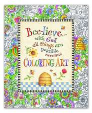 Bee-Lieve...with God All Things Are Possible Coloring Art