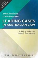 Reynolds, D: Leading Cases In Australian Law