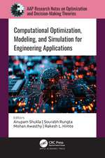 Computational Optimization, Modeling, and Simulation for Engineering Applications