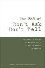 The End of Don't Ask Don't Tell