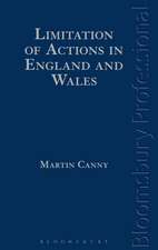 Limitation of Actions in England and Wales