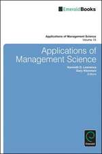 Applications of Management Science