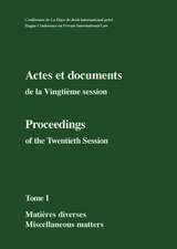 Actes Et Documents de La Vingtieme Session / Proceedings of the Twentieth Session