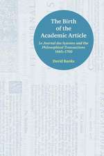 BIRTH OF THE ACADEMIC ARTICLE