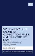 Standardization under EU Competition Rules and U – The Rise and Limits of Self–Regulation