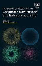 Handbook of Research on Corporate Governance and Entrepreneurship