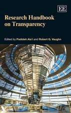 Research Handbook on Transparency