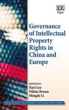 Governance of Intellectual Property Rights in China and Europe