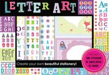 Letter Art Sticker and Note Box