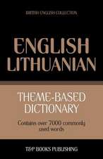 Theme-Based Dictionary British English-Lithuanian - 7000 Words: Geospatial Analysis with Python