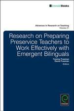 Research on Preparing Preservice Teachers to Work Effectively with Emergent Bilinguals