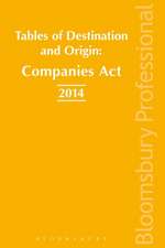 Tables of Origins and Destinations: Companies ACT 2014