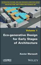 Eco–generative Design for Early Stages of Architecture