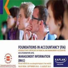 Kaplan Publishing: MA1 - MANAGEMENT INFORMATION - POCKET NOT