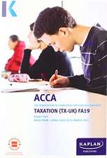 TAXATION (TX-UK) (FA19) - STUDY TEXT