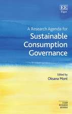 A Research Agenda for Sustainable Consumption Governance