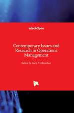 Contemporary Issues and Research in Operations Management