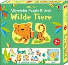 Allererstes Puzzle & Buch: Wilde Tiere