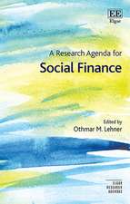 A Research Agenda for Social Finance