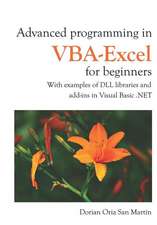 Oria, D: Advanced Programming in Vba-Excel for Beginners