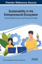 Sustainability in the Entrepreneurial Ecosystem