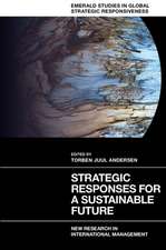 Strategic Responses for a Sustainable Future – New Research in International Management