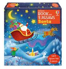 Usborne Book and 3 Jigsaws: Santa