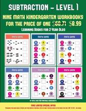 Learning Books for 2 Year Olds (Kindergarten Subtraction/taking away Level 1)