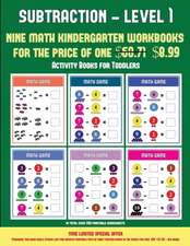 Activity Books for Toddlers (Kindergarten Subtraction/taking away Level 1)