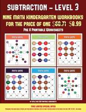 Pre K Printable Worksheets (Kindergarten Subtraction/Taking Away Level 3)